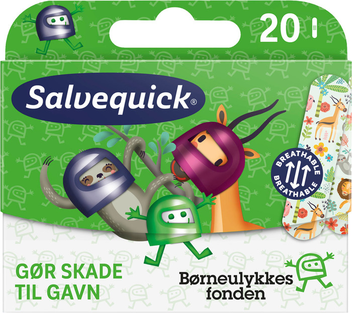 Salvequick børneplaster Børneulykkesfonden 20 stk.